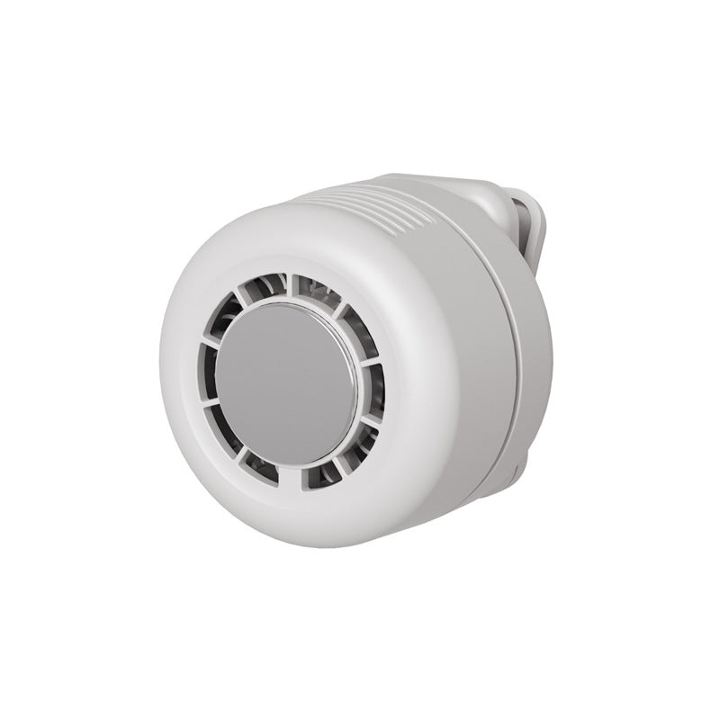 Mini ventilatore senza pale. Portatile, ricaricabile e silenzioso. Dotato di 3 velocità regolabili, corpo rotante e versatile utilizzo come ventilatore portatile, da indossare in vita o per raffreddare il telefono.