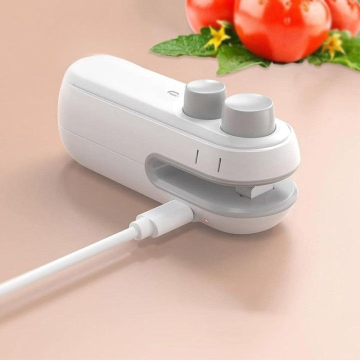Máquina de Selagem de Sacos Recarregável 2 em 1