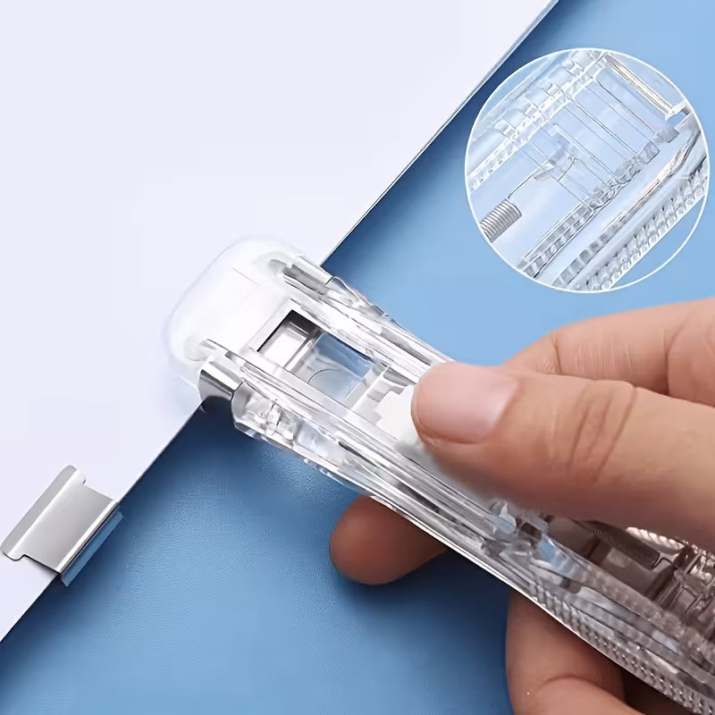 Handheld Push Clam Clip Dispenser & Reusable Paper Fastener Set - Buy 1 Get 1 Free