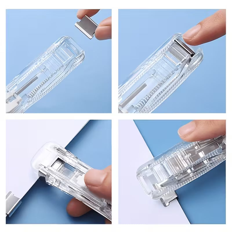 Handheld Push Clam Clip Dispenser & Reusable Paper Fastener Set - Buy 1 Get 1 Free