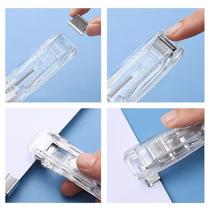 Handheld Push Clam Clip Dispenser & Reusable Paper Fastener Set - Buy 1 Get 1 Free