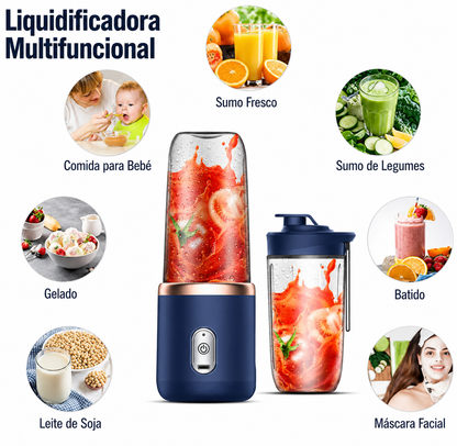 Liquidificadora Portátil USB para Sumos com Copo Extra