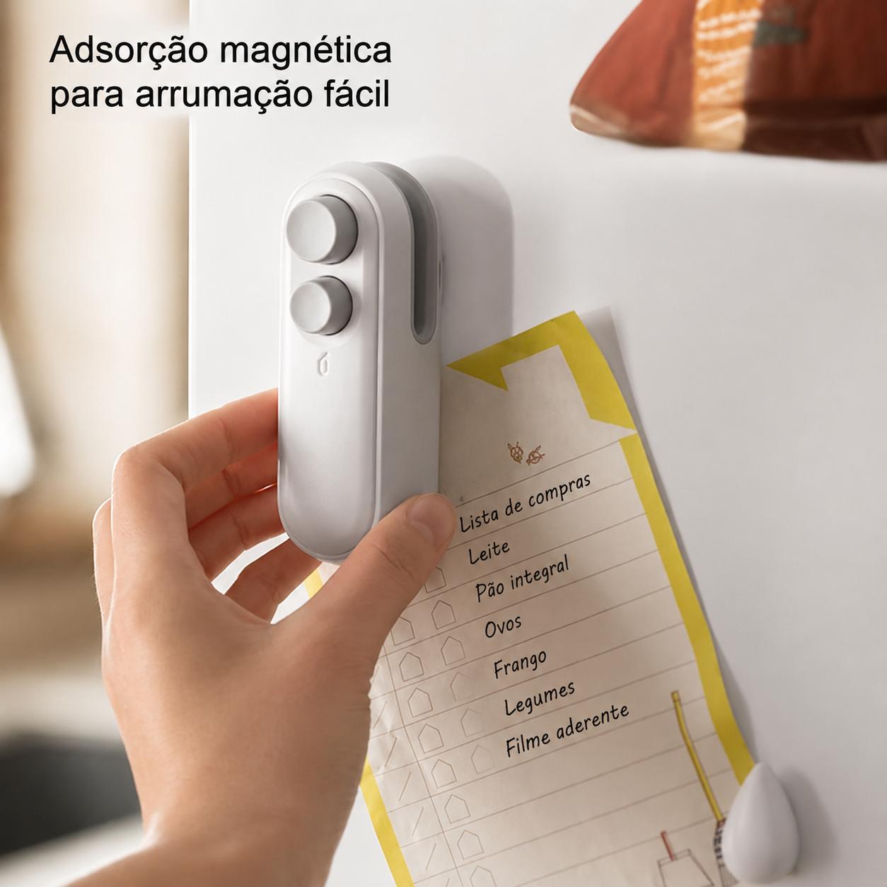 Máquina de Selagem de Sacos Recarregável 2 em 1