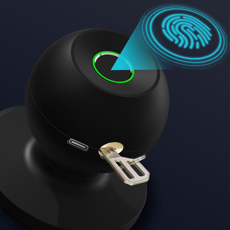 🛡️ Mantenha-se a Si e à Sua Família em Segurança 🔐  Fechadura Inteligente Bluetooth com Impressão Digital para Porta