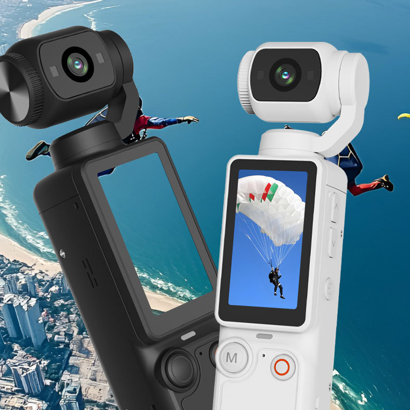 Fotocamera gimbal tascabile con schermo da 1,9 pollici