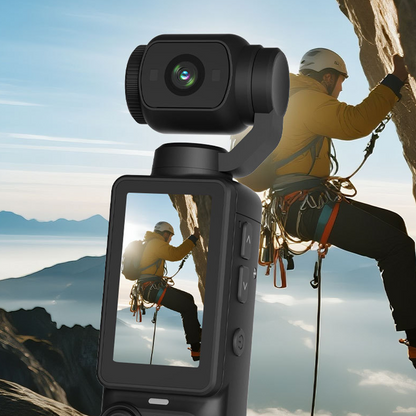 Fotocamera gimbal tascabile con schermo da 1,9 pollici