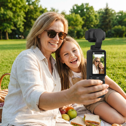 Fotocamera gimbal tascabile con schermo da 1,9 pollici