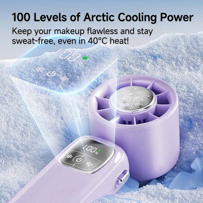Ventilatore Portatile Pieghevole con Funzione Ghiaccio Rinfrescante