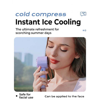 Ventilatore Portatile Pieghevole con Funzione Ghiaccio Rinfrescante