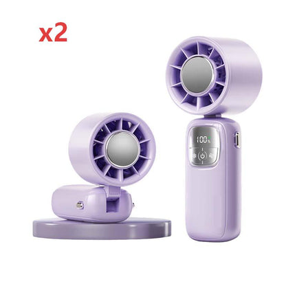 Ventilatore Portatile Pieghevole con Funzione Ghiaccio Rinfrescante