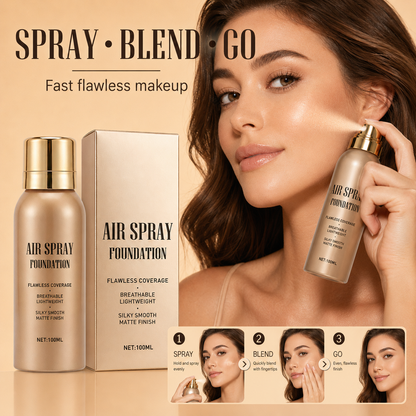 🛒💨 Fond de teint en spray waterproof longue tenue – Parfait, respirant et résistant. Commandez dès maintenant !