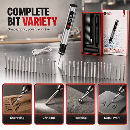 Kit de stylo de gravure de précision sans fil et rechargeabl